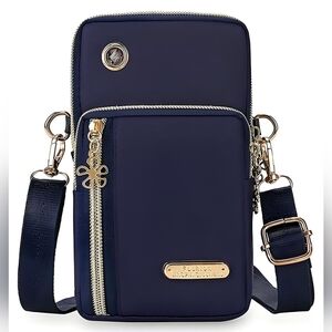 Crossbody Bag Cell Phone Sleeve Concert Venue Bag Adiustable Strap Arm Wrist NWT